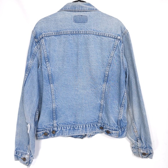 LEVI'S Vintage Denim Jacket‎ Trucker Made in USA Light Blue Classic Fit WPL423 - Picture 7 of 15